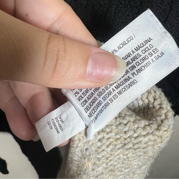 Target A New Day Womens Multicolor Neutral Stripe Mock Neck Relaxed Sweater XXL - Picture 7 of 8